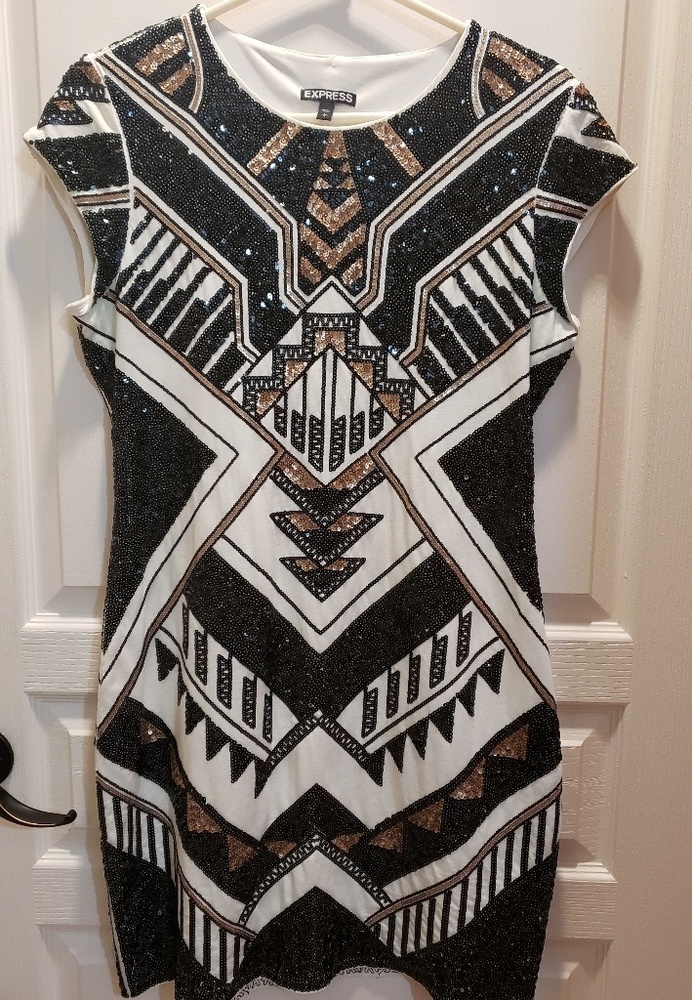 Express sequin dress